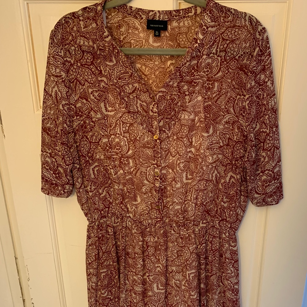 Who What Wear Paisley Dress